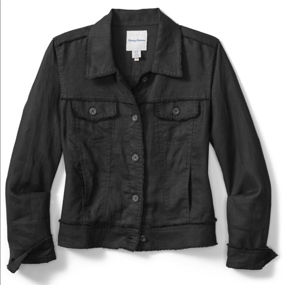 Tommy Bahama Two Palm Raw Edge Point Collar Jacket - Picture 11 of 16